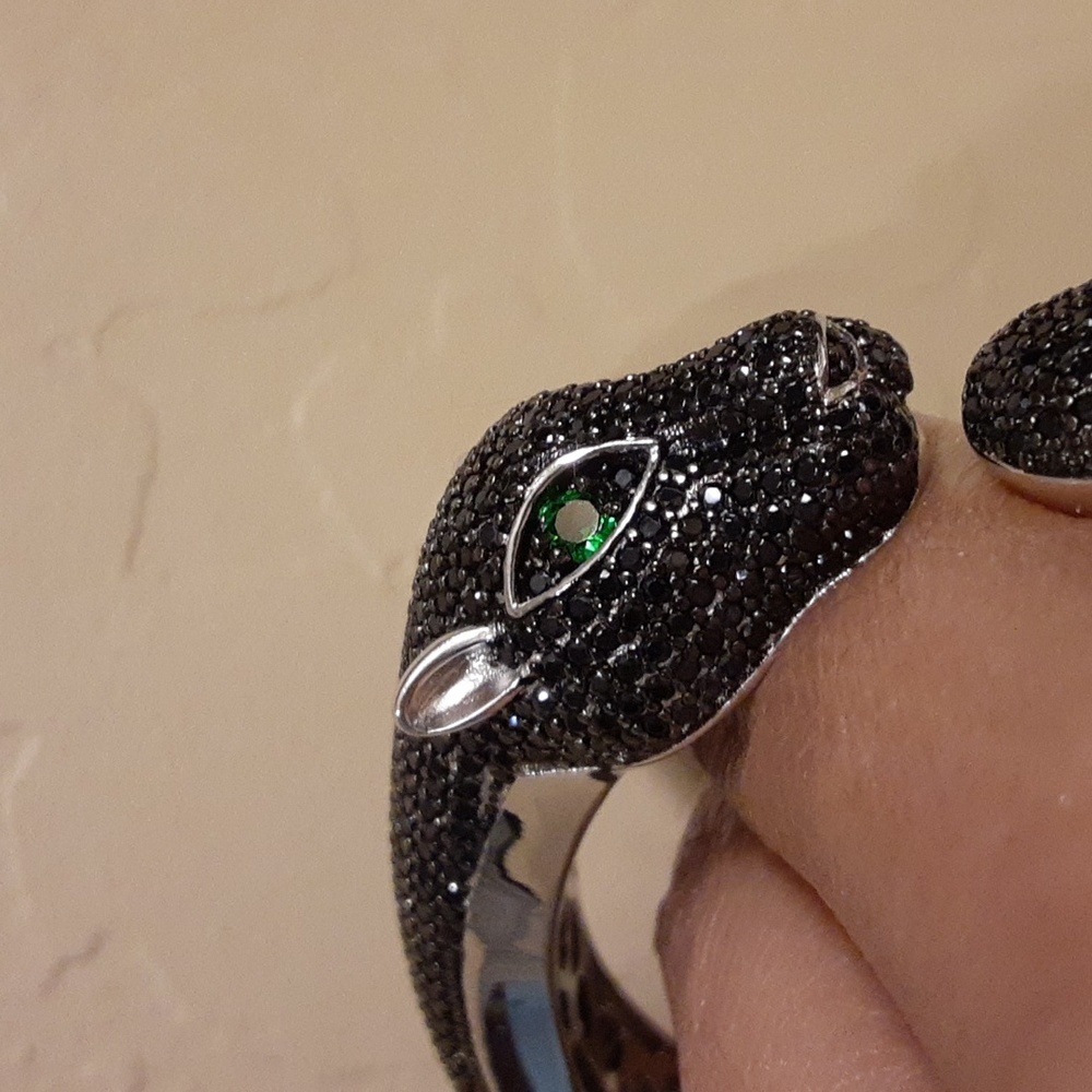 PRICE IS FIRM. 925 Genuine Russian Diopside and Genuine Black Spinel, Cat. - Picture 6 of 17